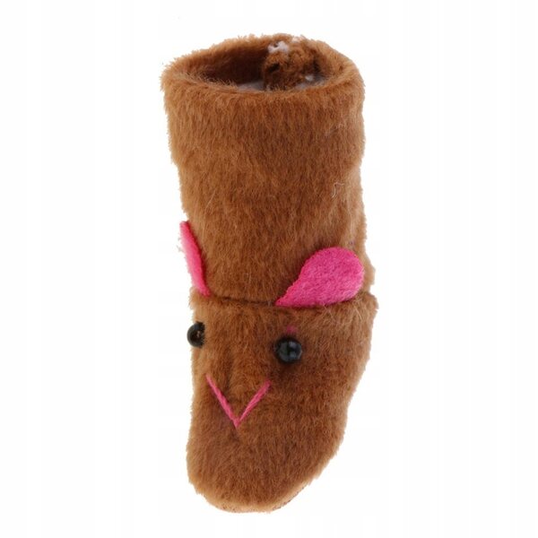 Scarpe Invernali Peluche Coniglio per Bambole 12'' Marroni 1/6