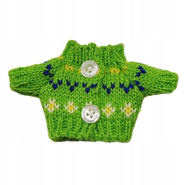 Ubranka pluszowe per bambole da 15 cm - costumi verdi morbidissimi e stilosi
