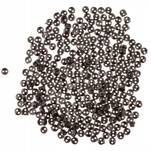 Set 300 Mini Bottoni Metallici Marrone Scuro per Abbigliamento Bambole DIY