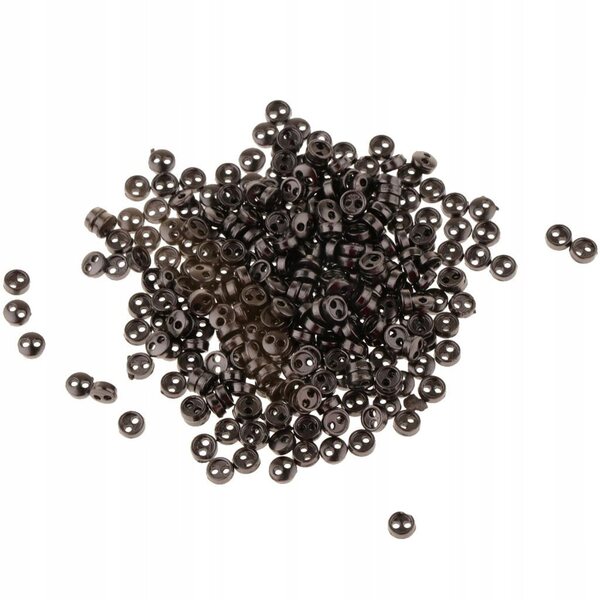 Set 300 Mini Bottoni Metallici Marrone Scuro per Abbigliamento Bambole DIY