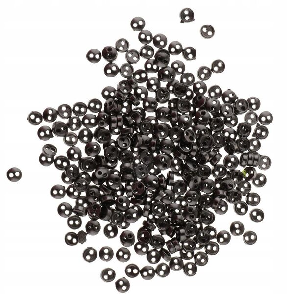 Set 300 Mini Bottoni Metallici Marrone Scuro per Abbigliamento Bambole DIY