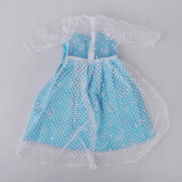 Elegantes blaues Kleid mit Pailletten für 45 cm große 18-Zoll-Puppen