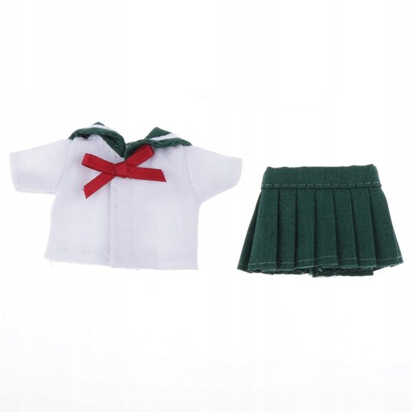 Obitsu11 Puppenuniform – 1/12 Lässiges grünes Schuloutfit
