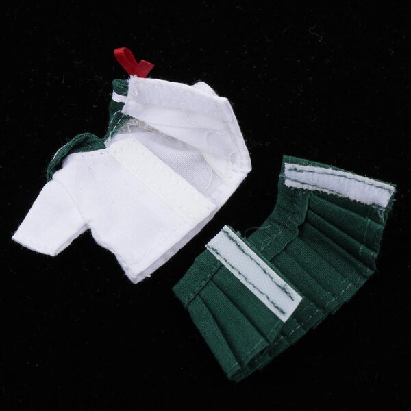 Obitsu11 Puppenuniform – 1/12 Lässiges grünes Schuloutfit
