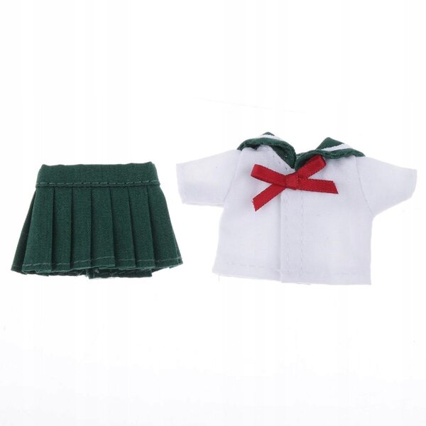 Obitsu11 Puppenuniform – 1/12 Lässiges grünes Schuloutfit