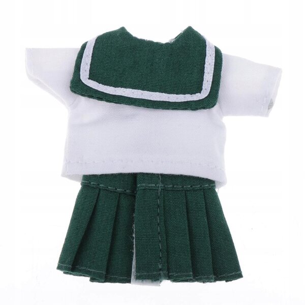Obitsu11 Puppenuniform – 1/12 Lässiges grünes Schuloutfit