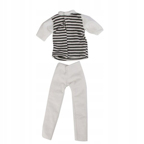 Prinzessinnen-Puppenkleidungsset mit gestreiftem Hemd und Hose