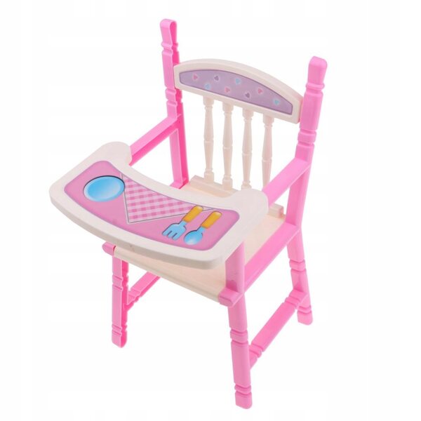 Hochstuhl für Babypuppen 25–28 cm, Puppenhaus-Zubehör