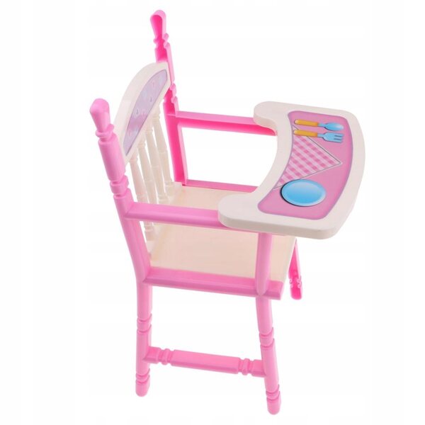 Hochstuhl für Babypuppen 25–28 cm, Puppenhaus-Zubehör