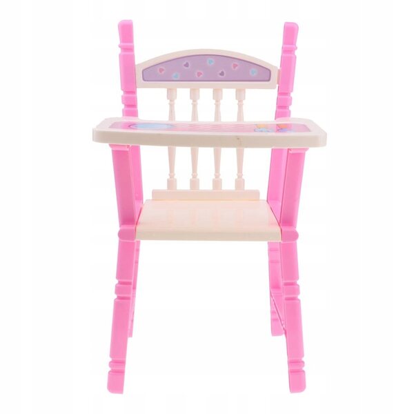 Hochstuhl für Babypuppen 25–28 cm, Puppenhaus-Zubehör