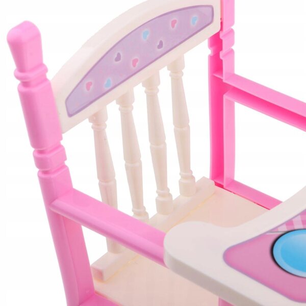 Hochstuhl für Babypuppen 25–28 cm, Puppenhaus-Zubehör