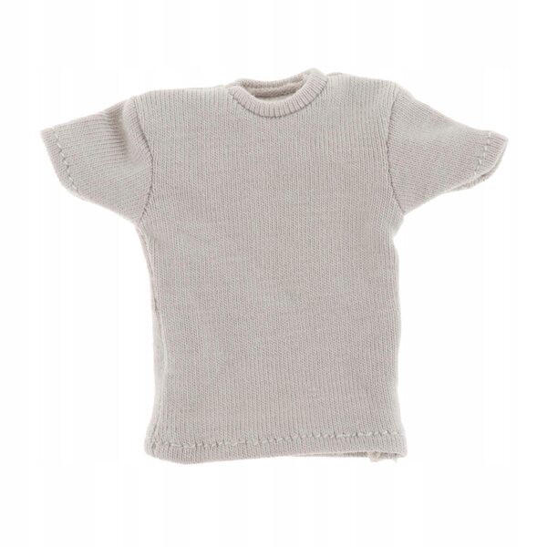 Maglietta a maniche corte per bambole 1:12 colore grigio ideale per figure femminili