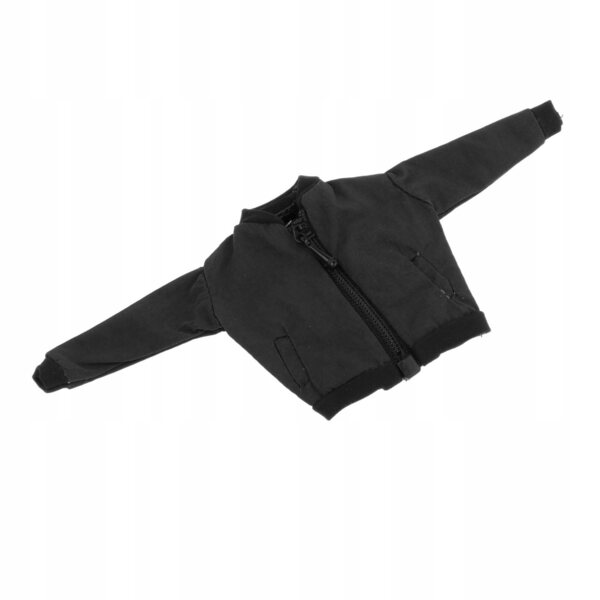 1/12 schwarzes Puppenminiaturkleid für 6-Zoll-Figuren, stilvoll und langlebig