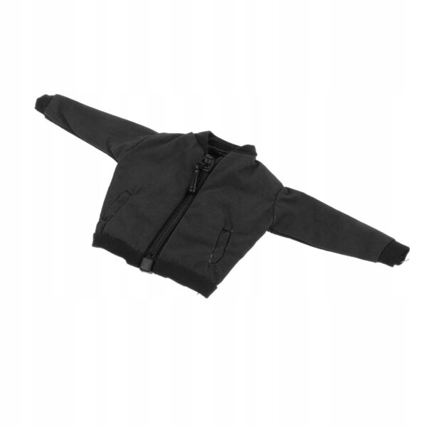 1/12 schwarzes Puppenminiaturkleid für 6-Zoll-Figuren, stilvoll und langlebig