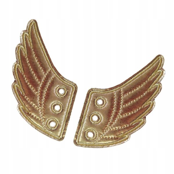 Antikgoldenes Engelsflügel-Accessoire für Schuhe – originelle Punk-Dekoration