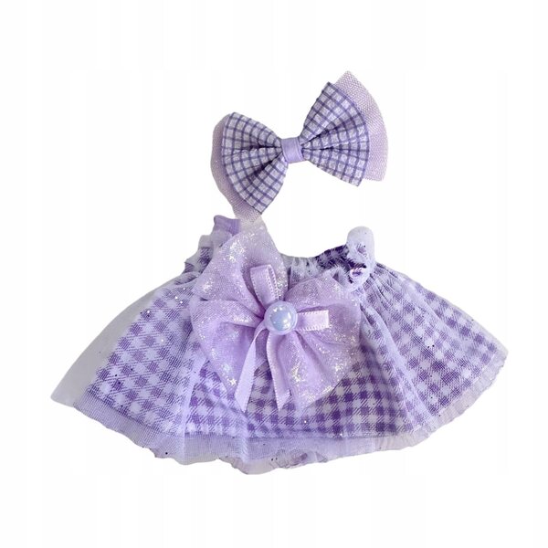 Kleidung für 20-cm-Puppen mit Haarschmuck für Mädchen, komplettes Set