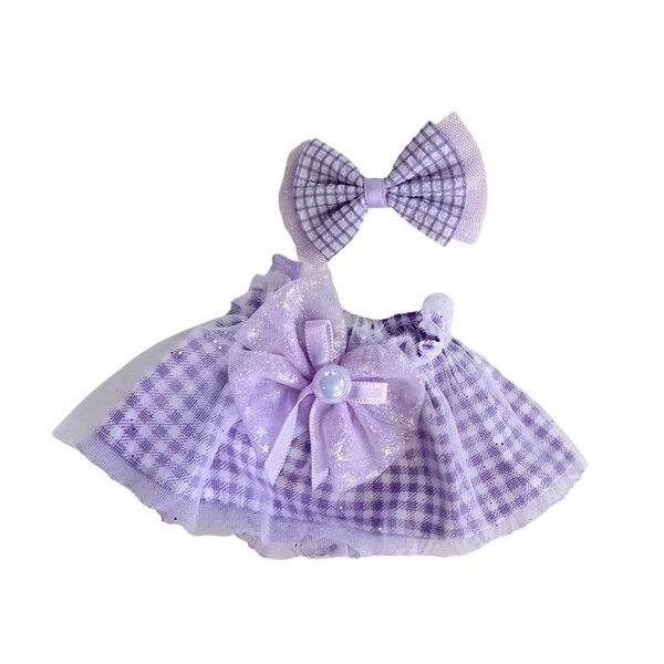 Kleidung für 20-cm-Puppen mit Haarschmuck für Mädchen, komplettes Set