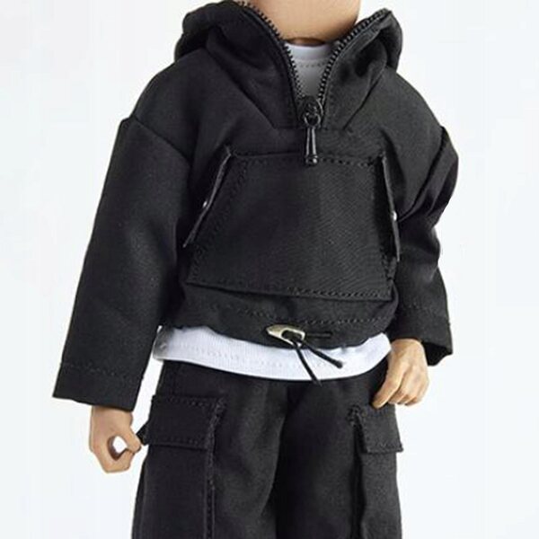 Bluza Miniatur mit Kapuze 1:12 Kleidung für männliche Figuren 6 Zoll
