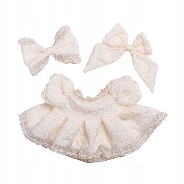 Prinzessinnenkleid mit Schleife, Puppenkleidungsset für 38 cm große Mädchen