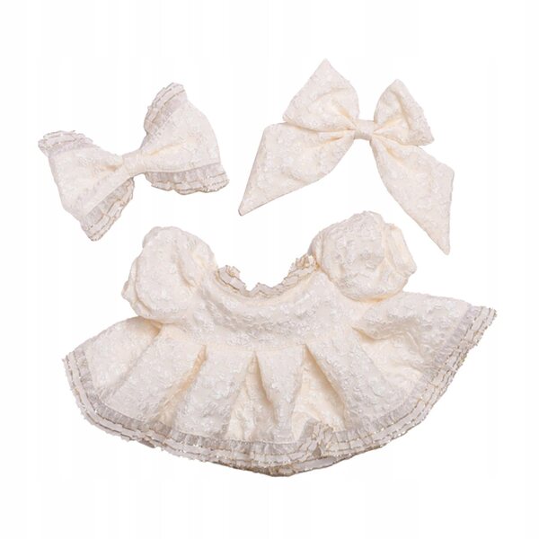 Prinzessinnenkleid mit Schleife, Puppenkleidungsset für 38 cm große Mädchen