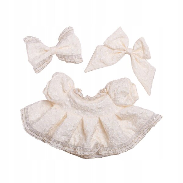 Prinzessinnenkleid mit Schleife, Puppenkleidungsset für 38 cm große Mädchen