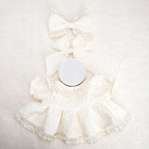 Prinzessinnenkleid mit Schleife, Puppenkleidungsset für 38 cm große Mädchen