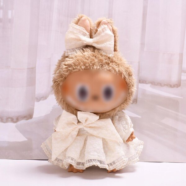 Prinzessinnenkleid mit Schleife, Puppenkleidungsset für 38 cm große Mädchen