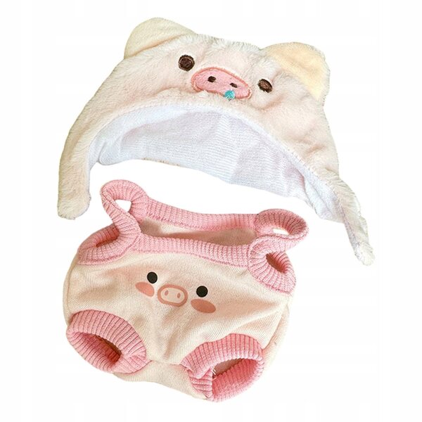 Plüschkleidung für 15-cm-Puppen, modisches rosa Kleid zum Spielen und Heimwerken