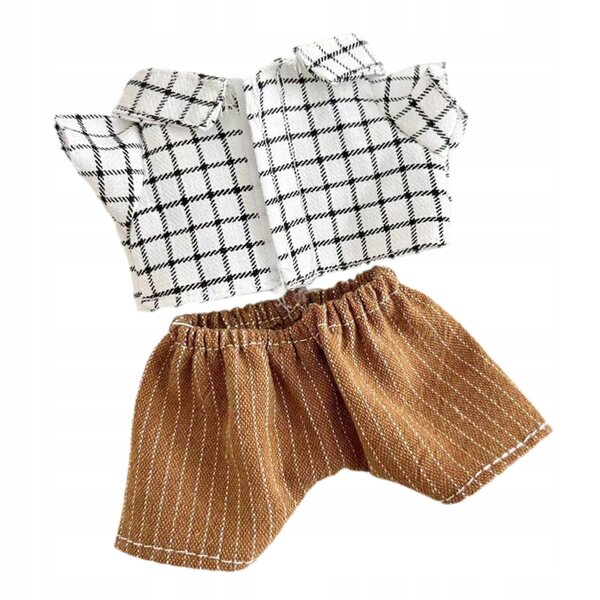 Mini abbigliamento per bambole 17 cm Costume elegante in tessuto nero