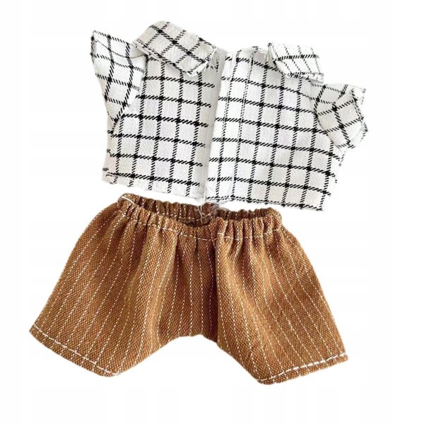 Mini abbigliamento per bambole 17 cm Costume elegante in tessuto nero