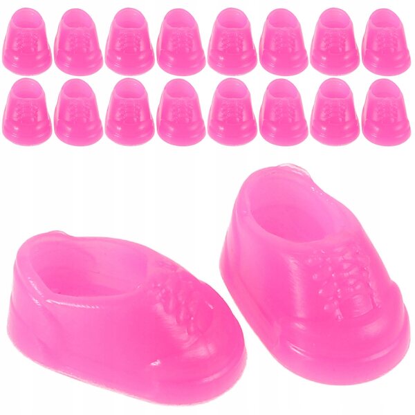 50 Paar Mini-Puppenschuhe in Rosa, kreatives Zubehör für Kinder