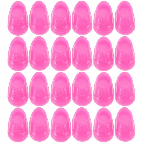 50 Paar Mini-Puppenschuhe in Rosa, kreatives Zubehör für Kinder