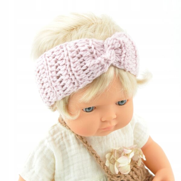 Fascia in lana rosa per bambole Miniland 38 cm e Paola Reina 34 cm