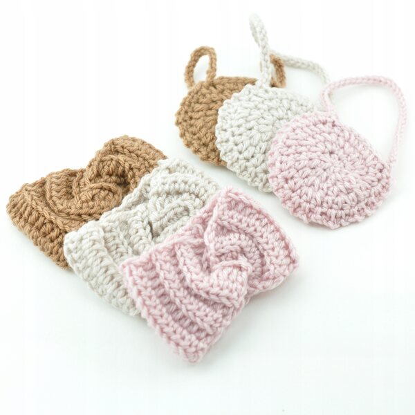 Fascia in lana rosa per bambole Miniland 38 cm e Paola Reina 34 cm