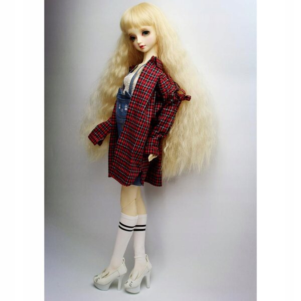 Calze a Righe in Cotone per Bambole BJD e Blythe Accessori 4.5x1.9 cm
