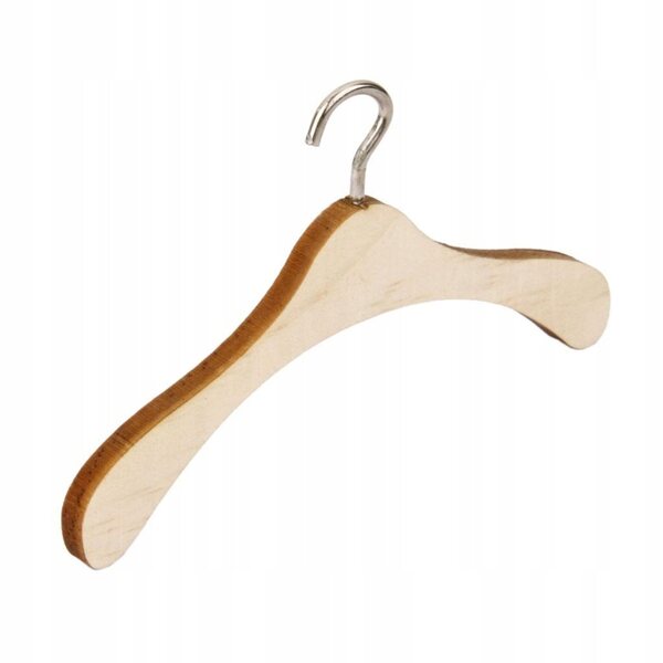 Set da 10 Appendini in Legno per Bambole 1/6 e 1/4 - 5 Pezzi Ciascuno