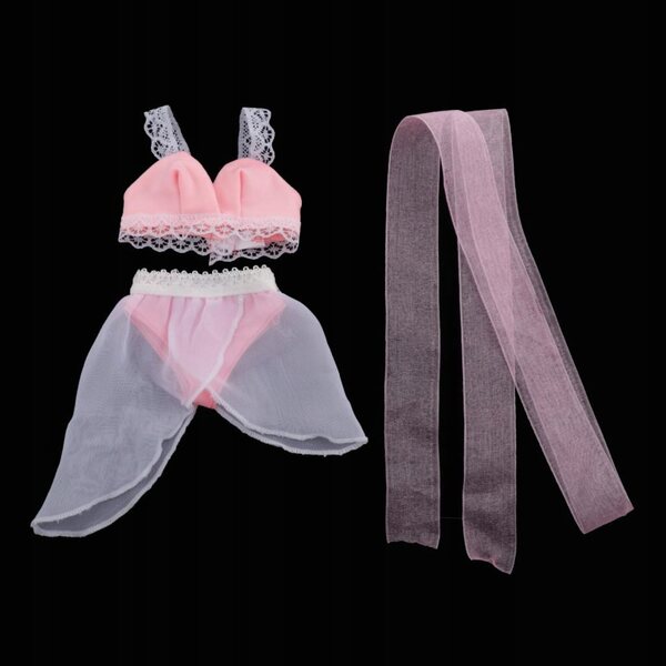 Costumi da bagno rosa fatti a mano per bambole 1/3 BJD - Abiti moda DIY