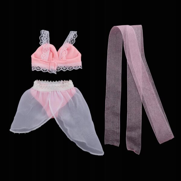 Costumi da bagno rosa fatti a mano per bambole 1/3 BJD - Abiti moda DIY