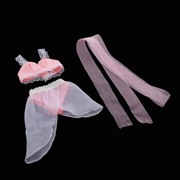 Costumi da bagno rosa fatti a mano per bambole 1/3 BJD - Abiti moda DIY