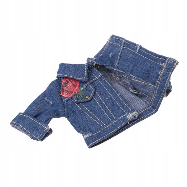Trendy Layers Gauzy Dress Jeans Kurtka Garnitur Ubrania /6 BJD DOD DZ 12inch