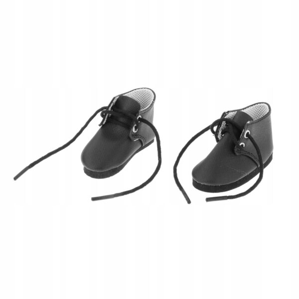1/3 Puppenschuhe, braunes PU-Leder, modische Schnürsenkel, handgefertigt