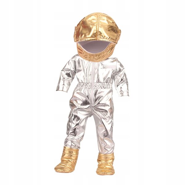Costume spaziale argento per bambole 18 pollici - abbigliamento per bambole