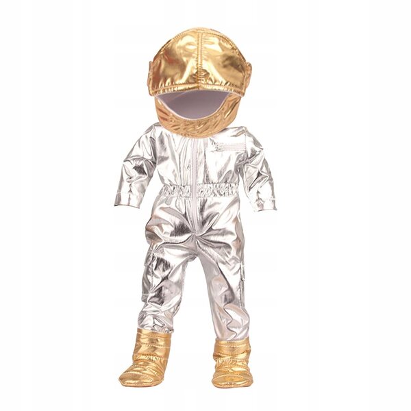 Costume spaziale argento per bambole 18 pollici - abbigliamento per bambole