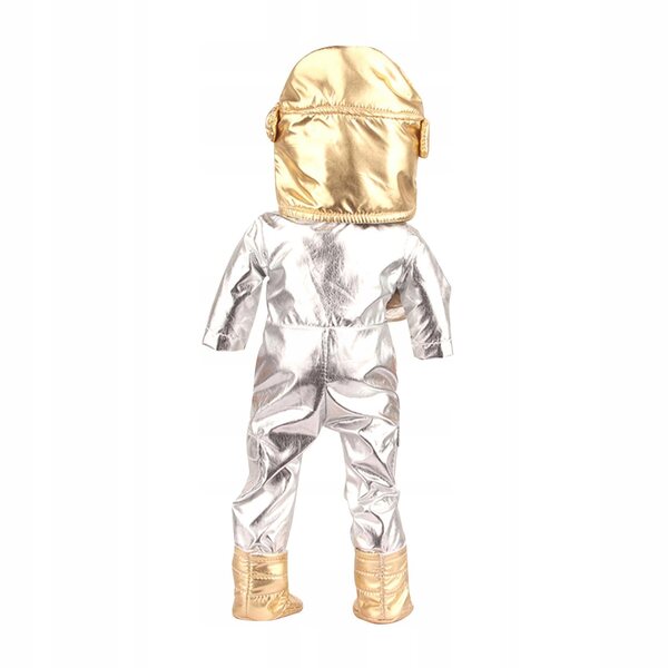 Costume spaziale argento per bambole 18 pollici - abbigliamento per bambole