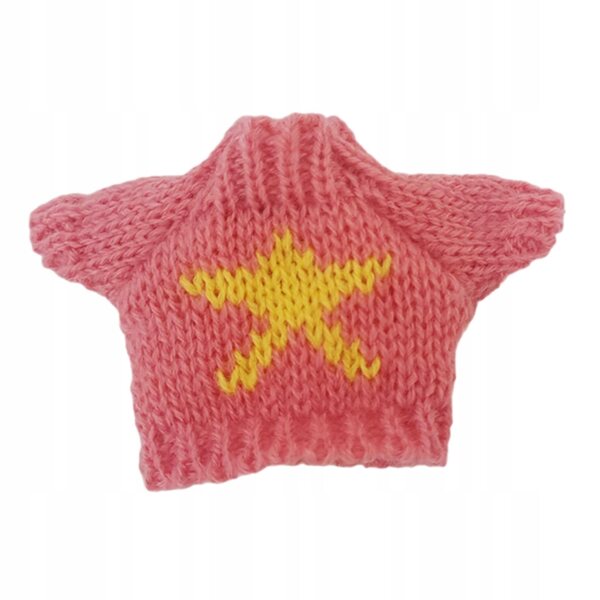 Stilvolle und bequeme Plüschkleidung für 15 cm große rosa Puppen