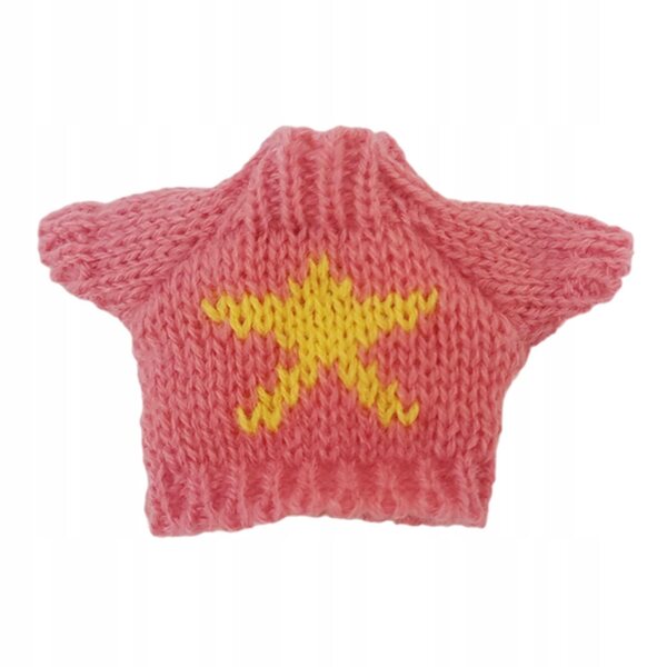Stilvolle und bequeme Plüschkleidung für 15 cm große rosa Puppen