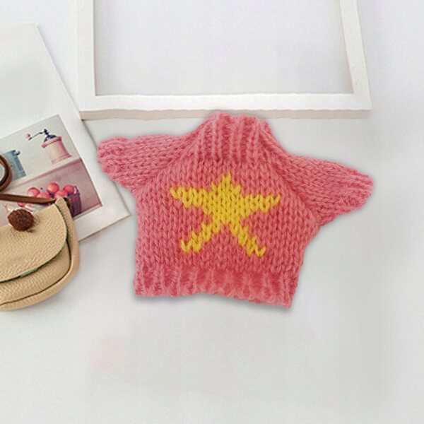 Stilvolle und bequeme Plüschkleidung für 15 cm große rosa Puppen
