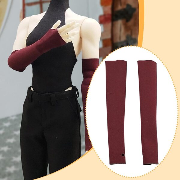 1/6-Ärmel für Frauenpuppe aus rotem Stoff – Sammler-Cosplay-Kleidungszubehör