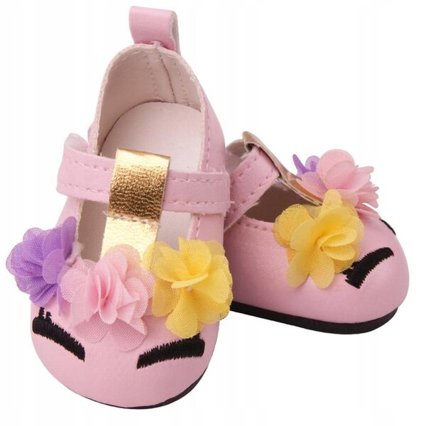 Scarpe rosa in PU per bambole da 18 pollici, accessorio moda per bambole americane