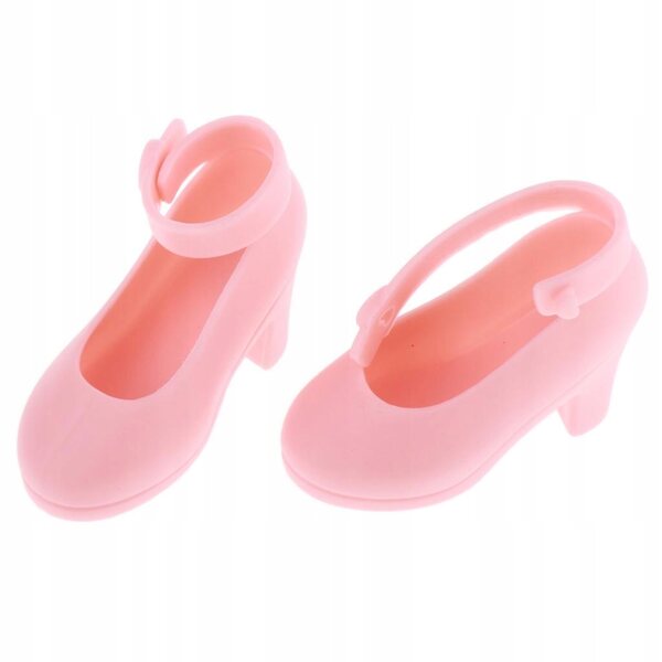 Scarpe da Sera Rosa per Bambole 1/4 BJD Sandali Estive con Tacco 45cm